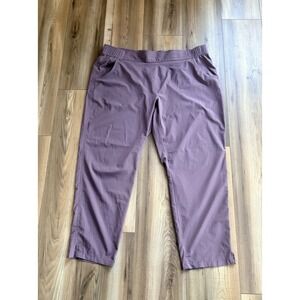 Eddie Bauer Traveler Ankle Pants Women's XL Mauve Pink Lightweight Hiking